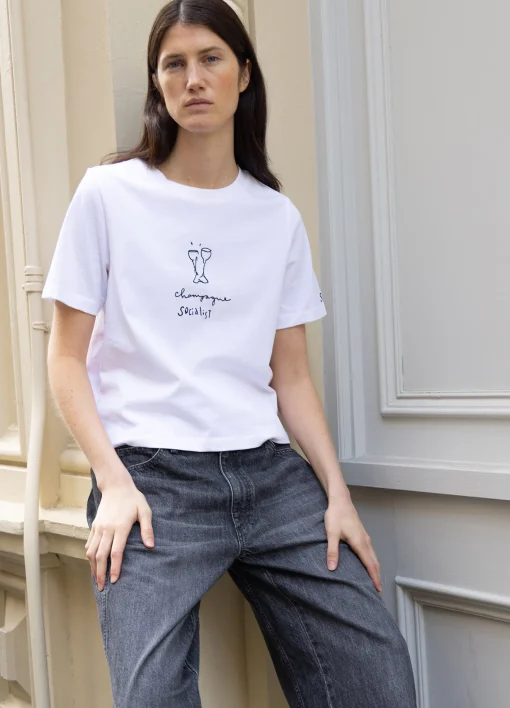 Sea New York Champagne T-Shirt|Women Tops