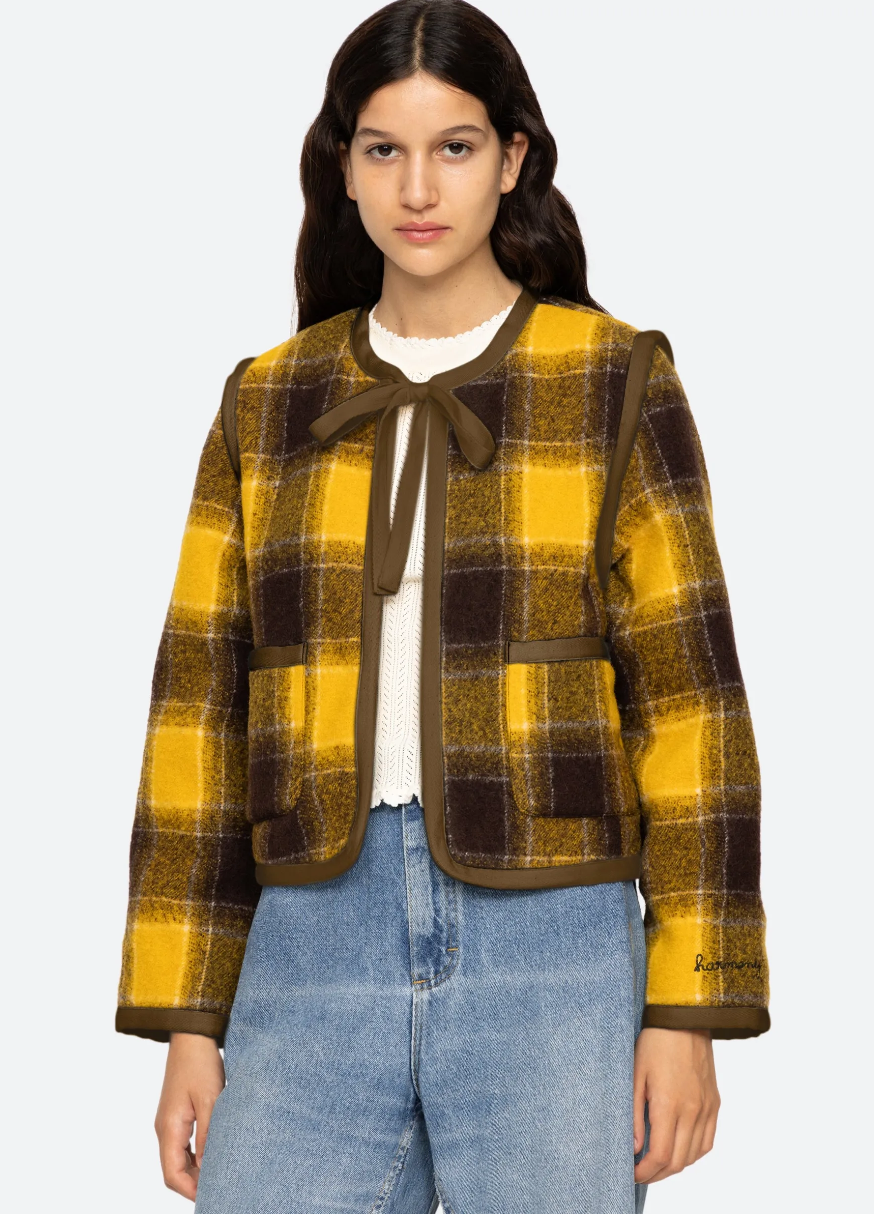 Sea New York Amber Tie Front Jacket|Women Outerwear