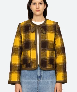 Sea New York Amber Tie Front Jacket|Women Outerwear