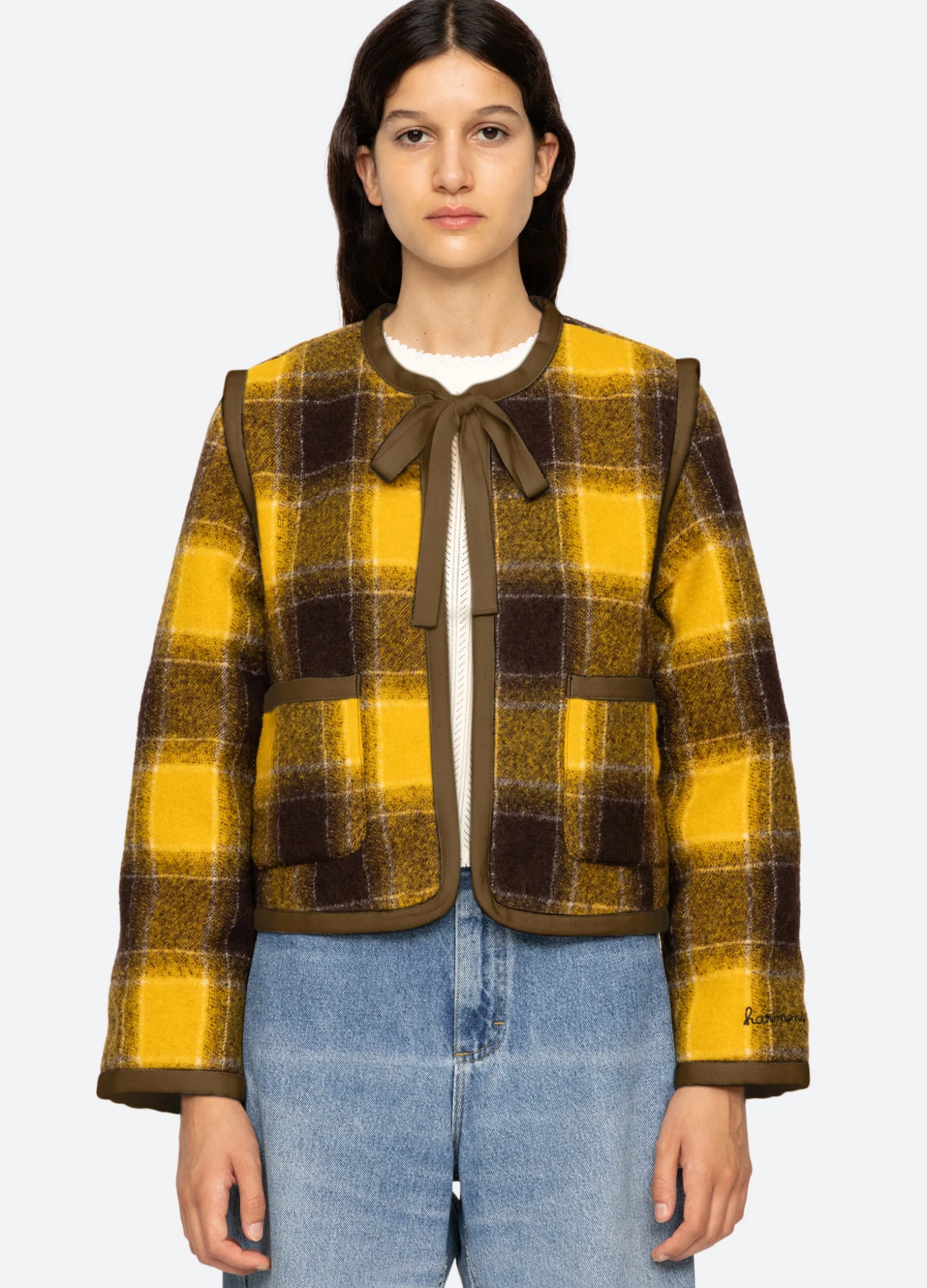 Sea New York Amber Tie Front Jacket|Women Outerwear