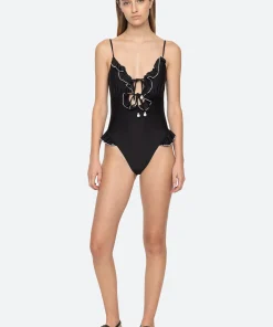 Sea New York Camille Ruffle One Piece|Women Swimwear