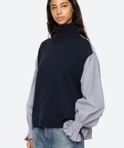 Sea New York Devana Combo Sweater|Women Tops|Sweaters