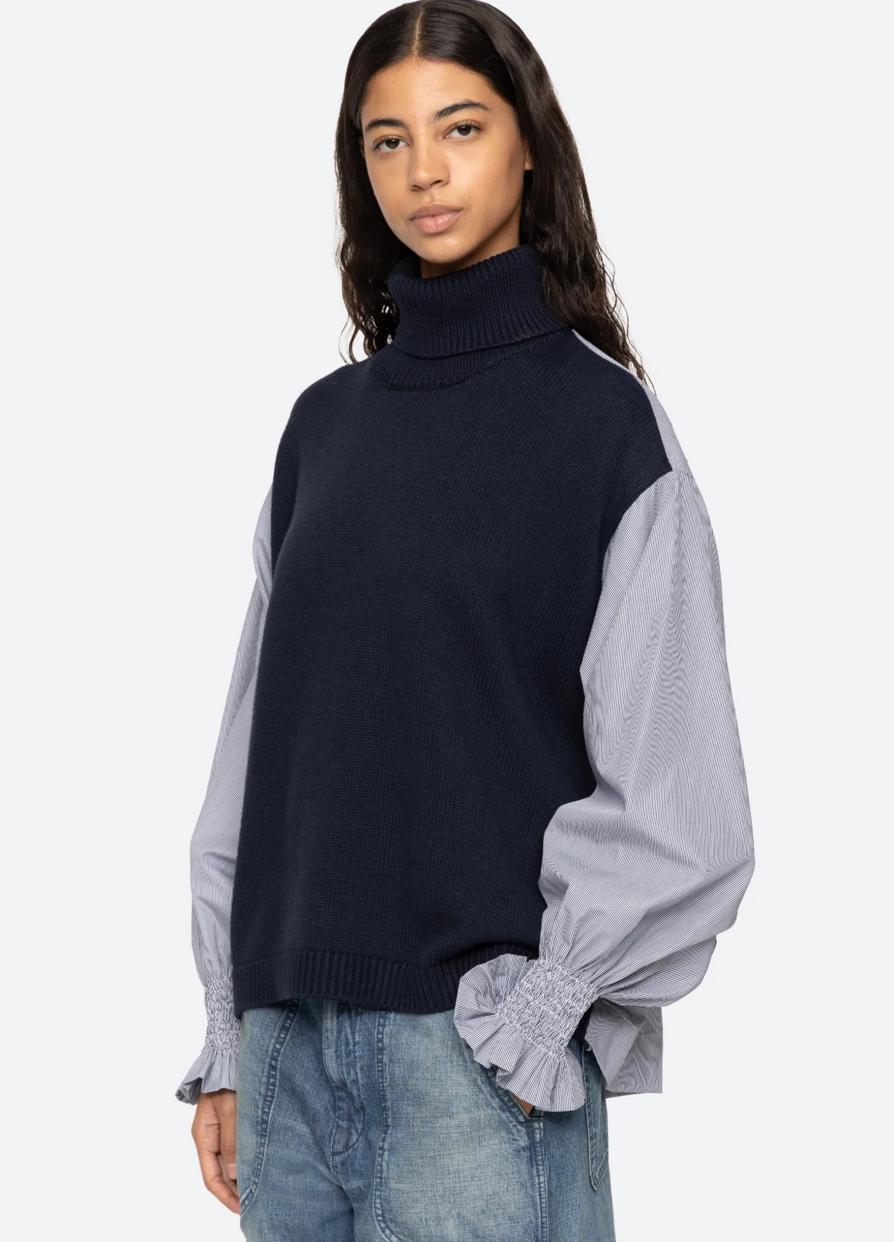 Sea New York Devana Combo Sweater|Women Tops|Sweaters