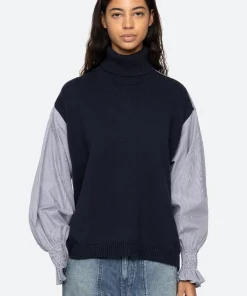 Sea New York Devana Combo Sweater|Women Tops|Sweaters