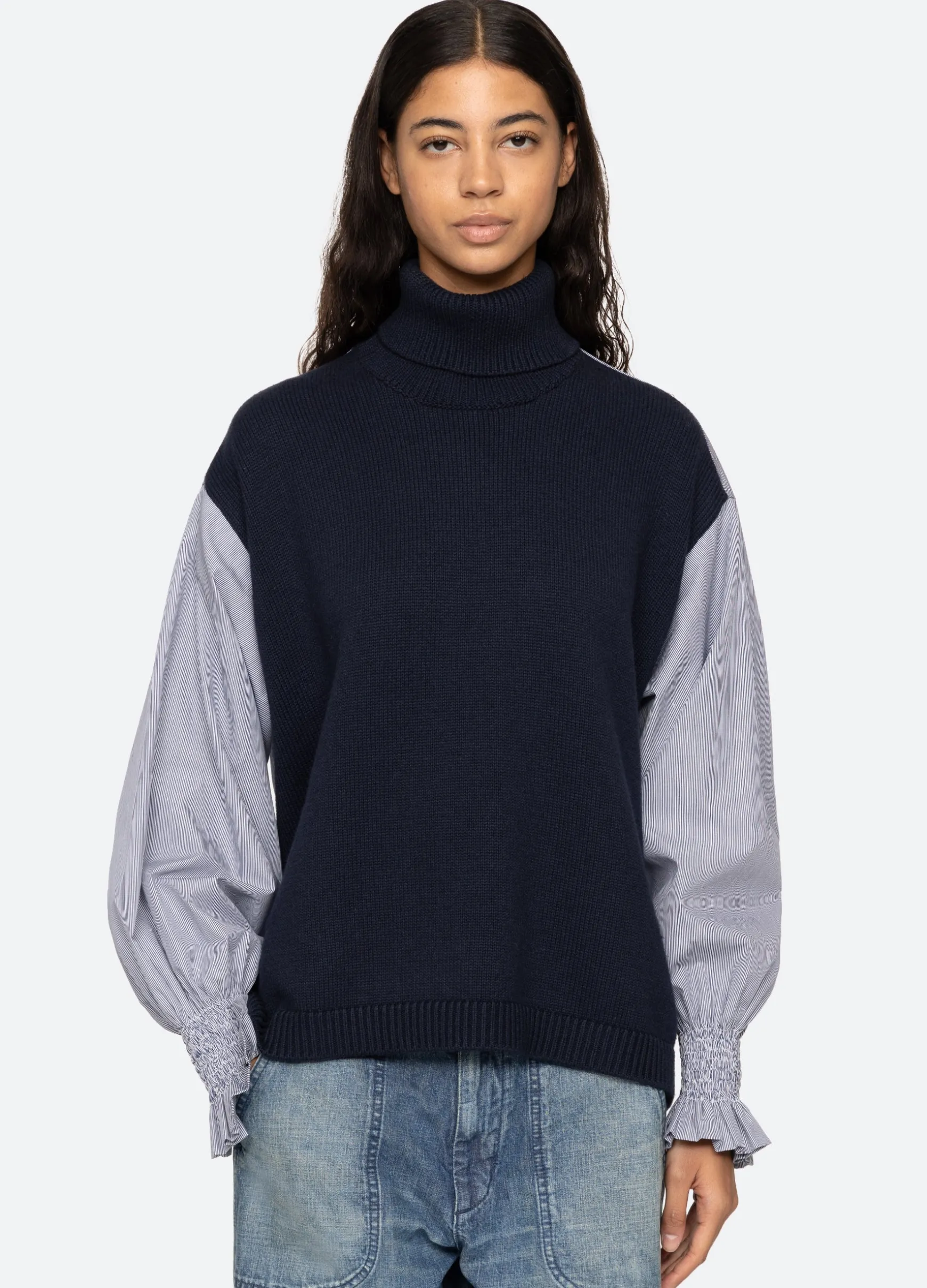 Sea New York Devana Combo Sweater|Women Tops|Sweaters