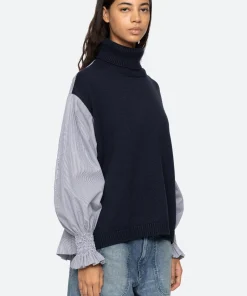 Sea New York Devana Combo Sweater|Women Tops|Sweaters