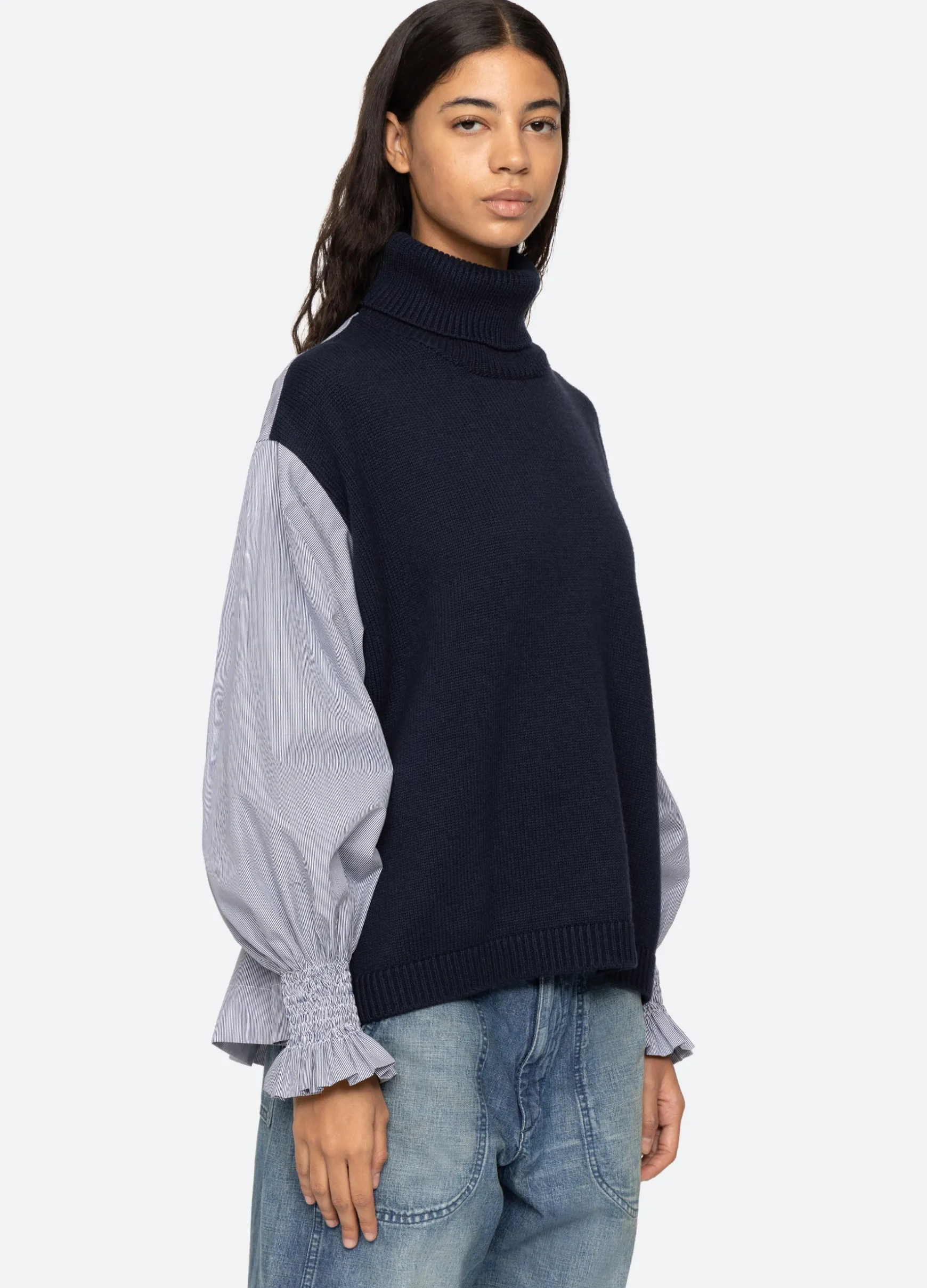 Sea New York Devana Combo Sweater|Women Tops|Sweaters