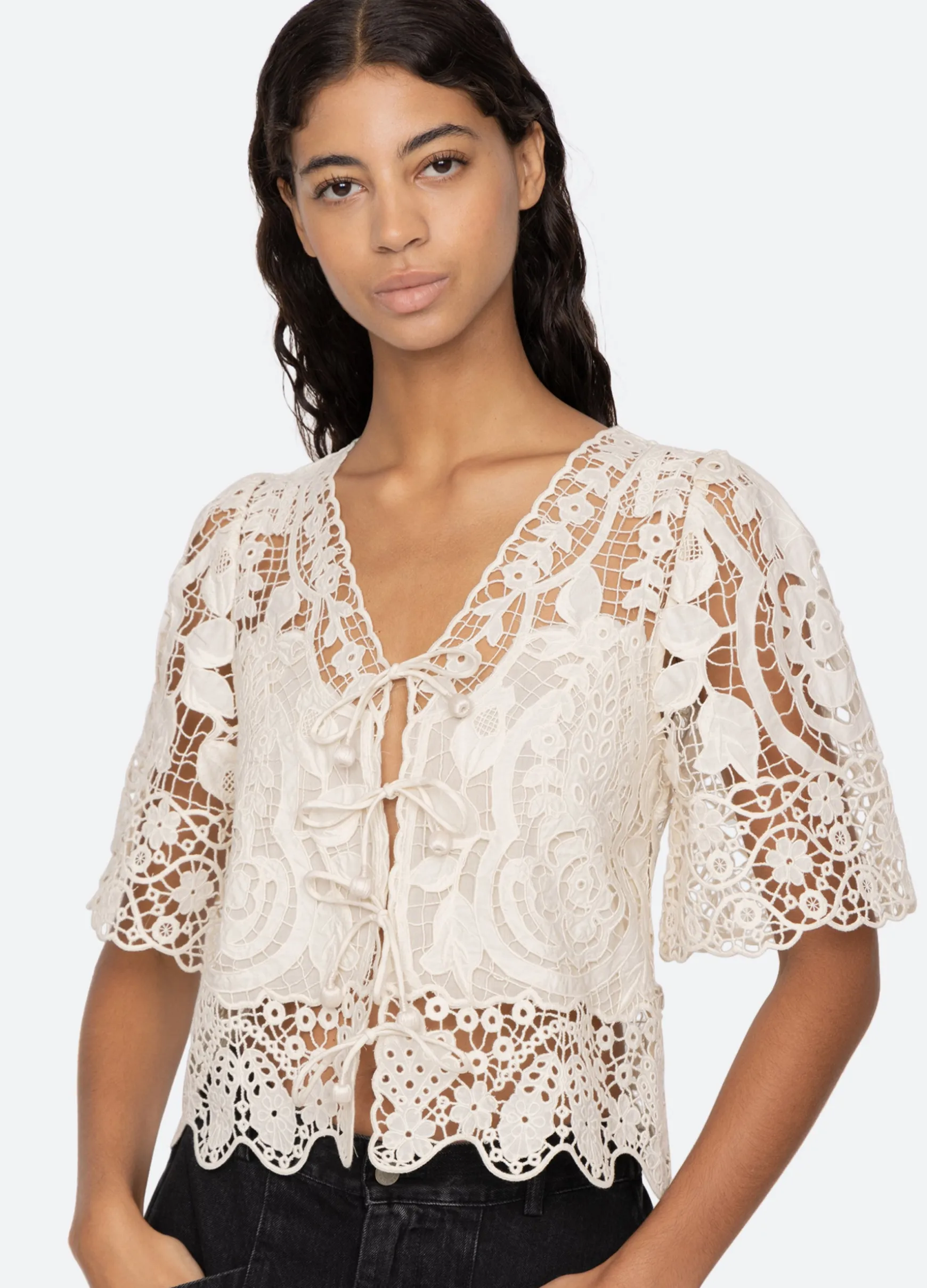 Sea New York Gianna Tie Top|Women Tops