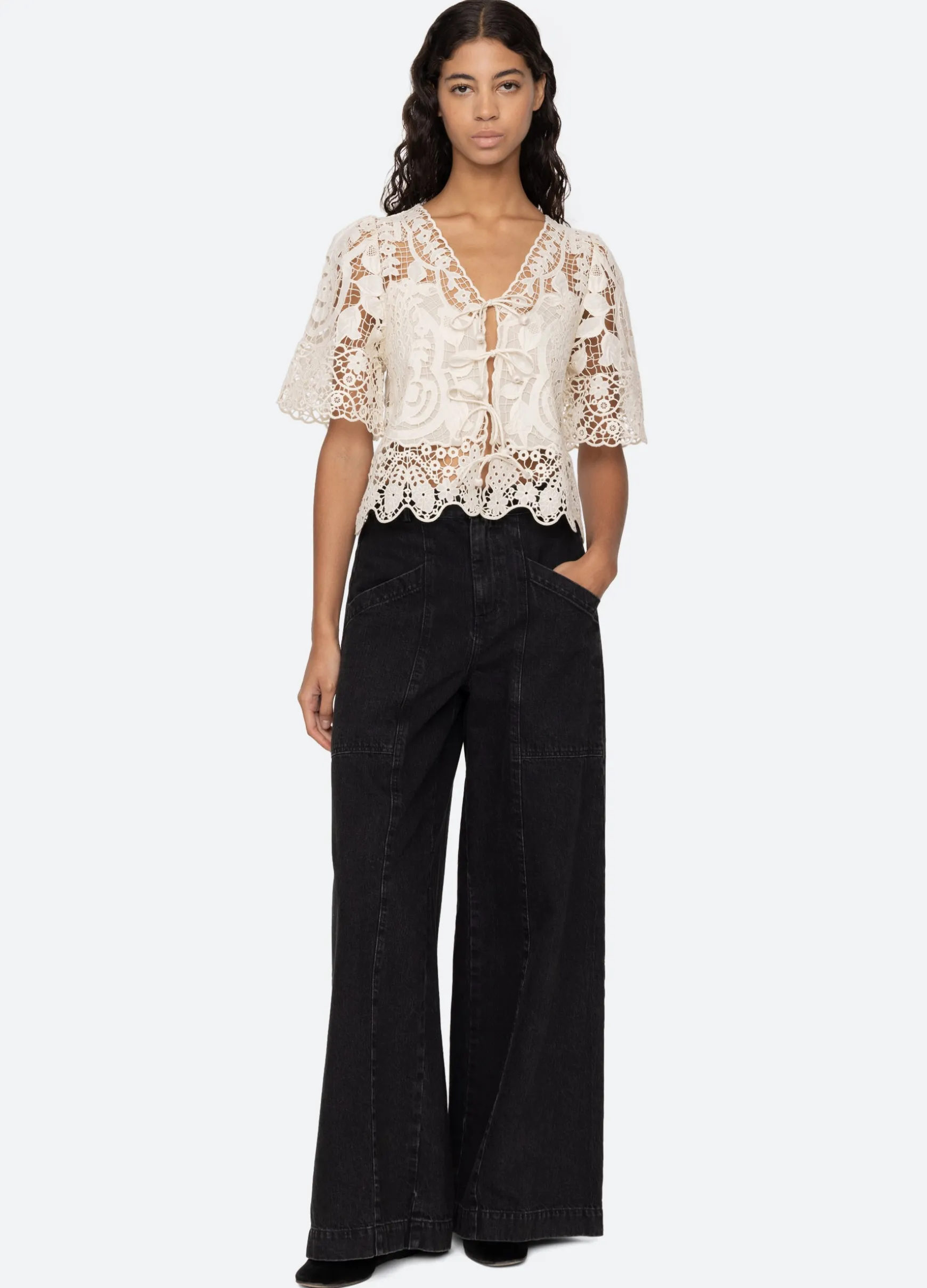 Sea New York Gianna Tie Top|Women Tops