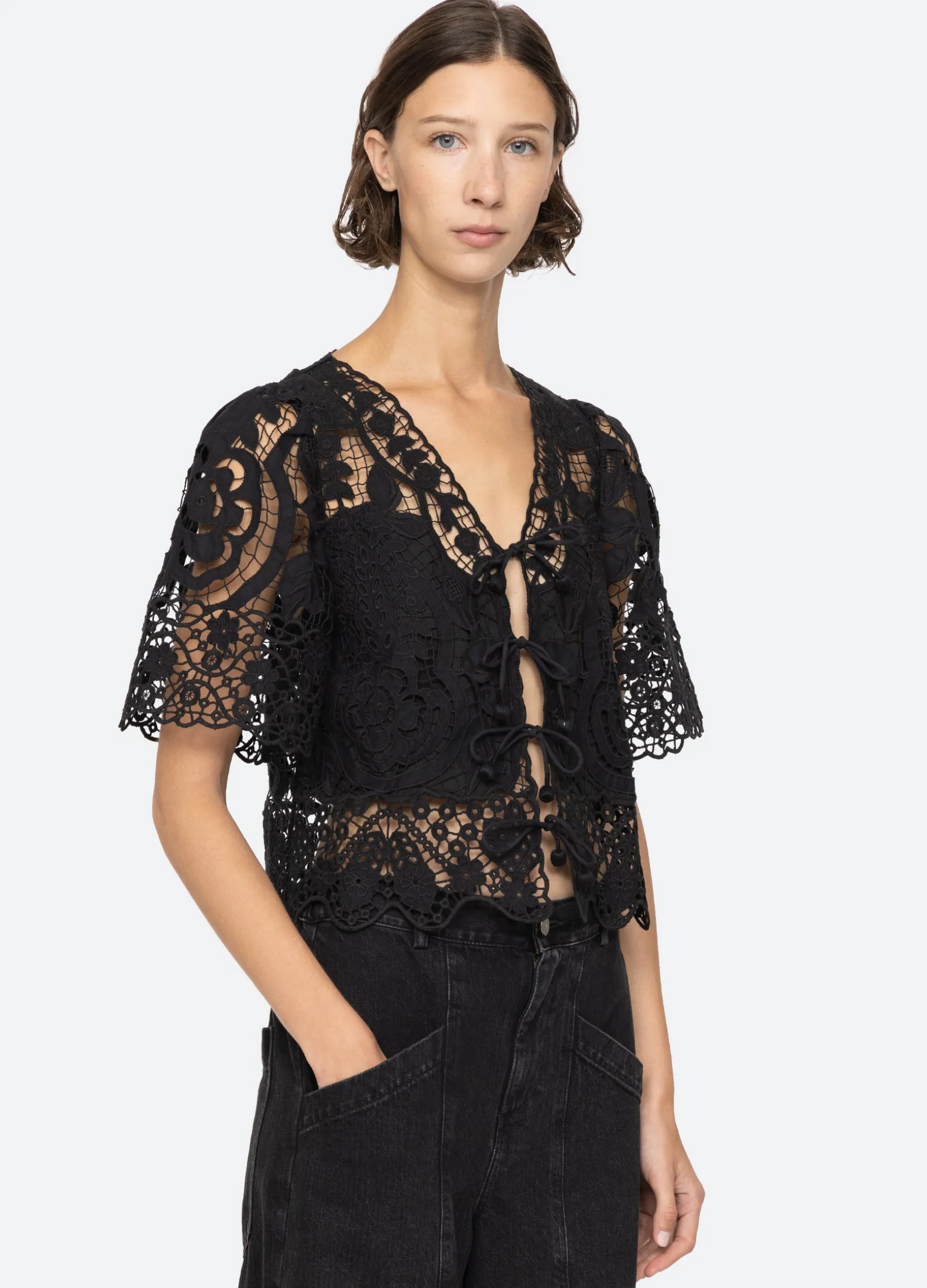 Sea New York Gianna Tie Top|Women Tops