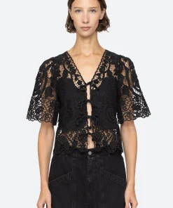 Sea New York Gianna Tie Top|Women Tops