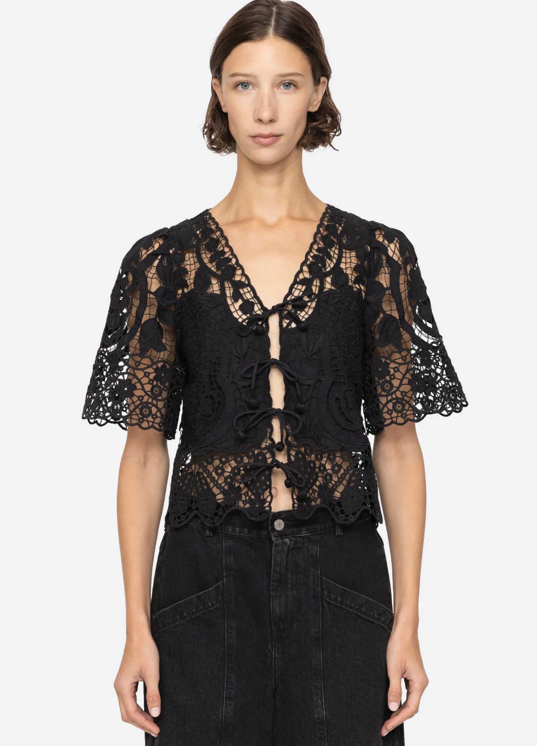 Sea New York Gianna Tie Top|Women Tops