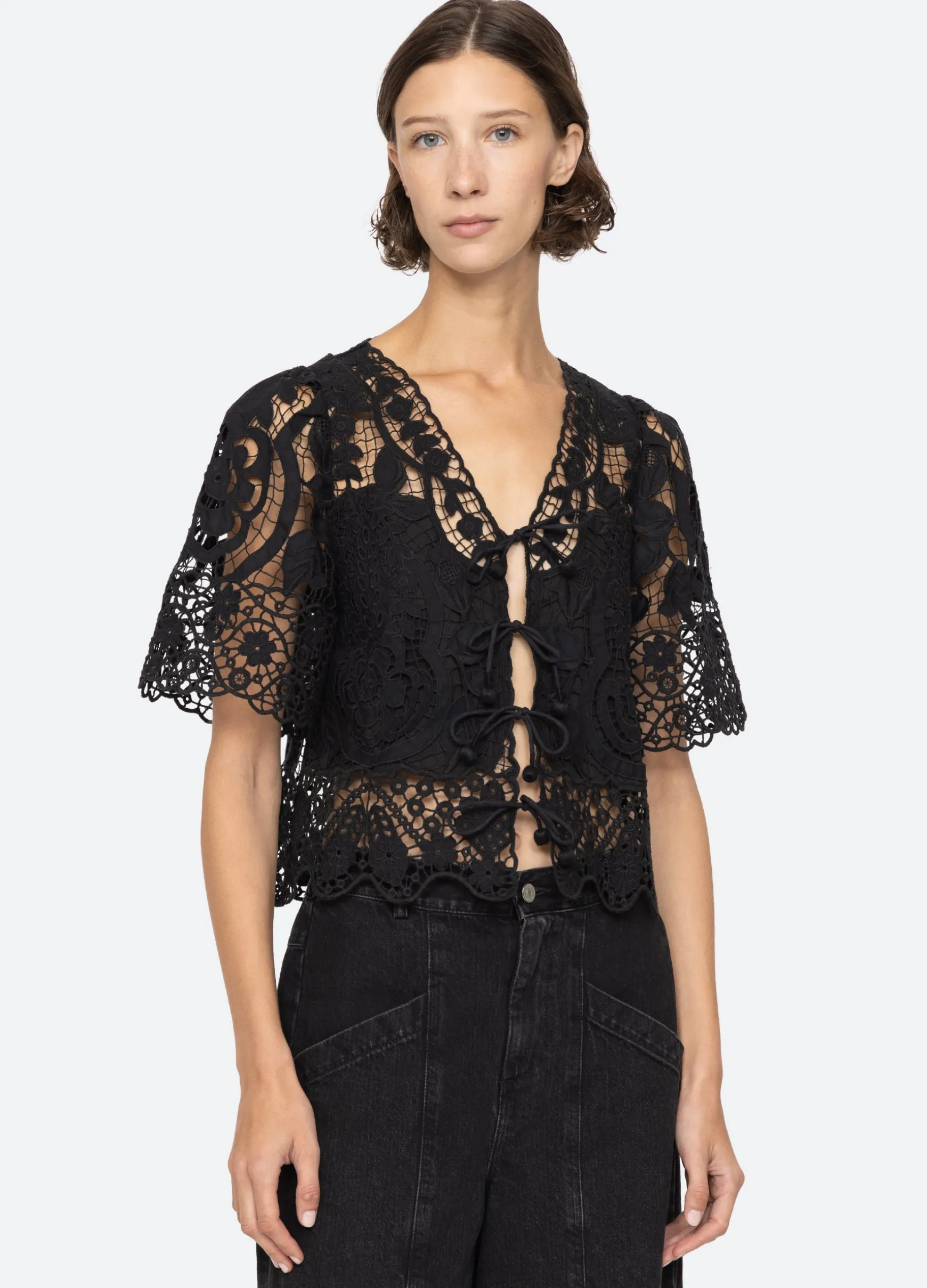 Sea New York Gianna Tie Top|Women Tops