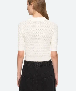 Sea New York Rue Polo Sweater|Women Sweaters|Tops