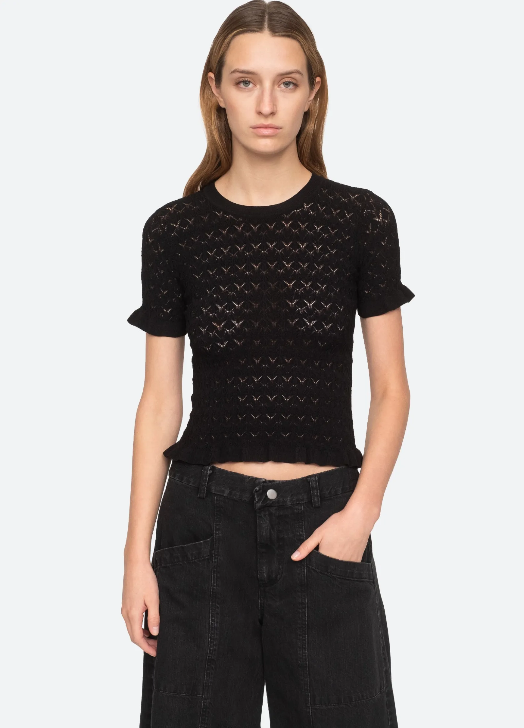 Sea New York Rue S/S Sweater|Women Sweaters|Tops