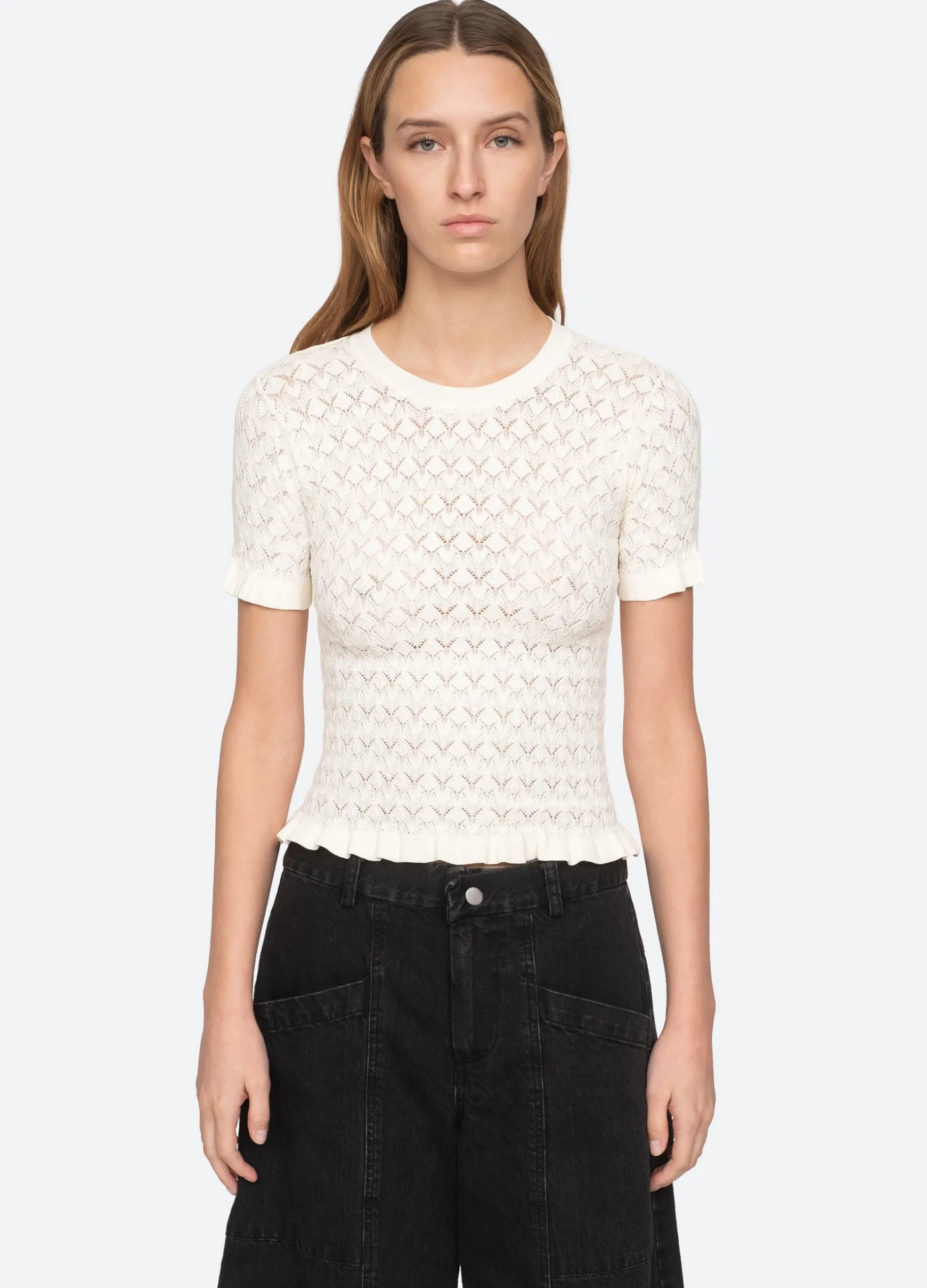 Sea New York Rue S/S Sweater|Women Sweaters|Tops