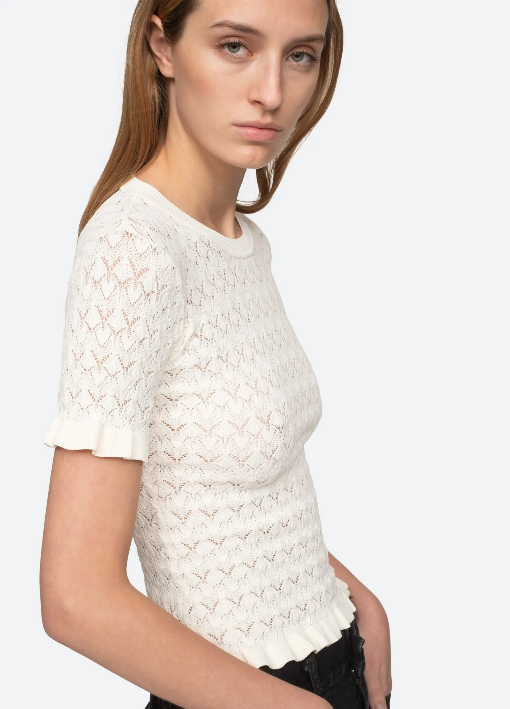 Sea New York Rue S/S Sweater|Women Sweaters|Tops