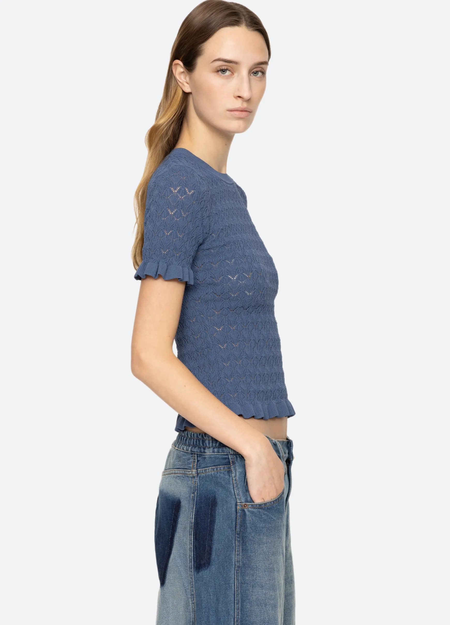 Sea New York Rue S/S Sweater|Women Sweaters|Tops